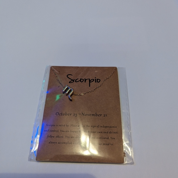 Zodiac Scorpio Sign fashion Necklace - Picture 9 of 10